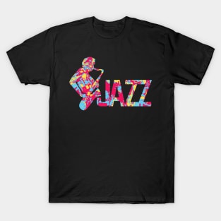 Colorful Jazz Illustration T-Shirt